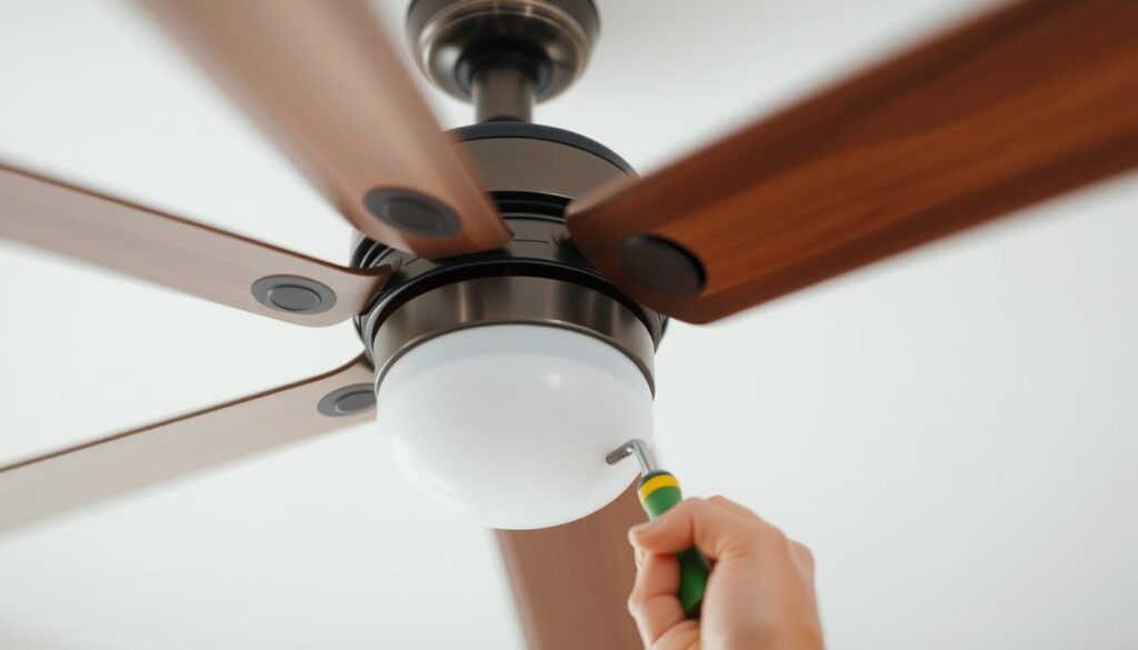 ceiling fan wobble fix